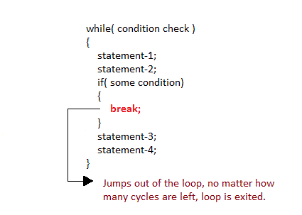 How To Break A For Loop In C++